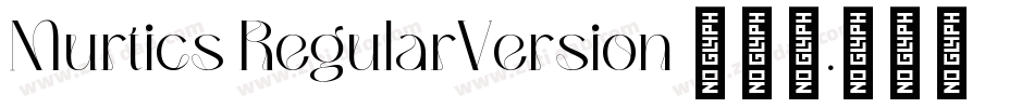 Murtics RegularVersion 001.000字体转换